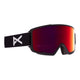 Anon M3 MFI Low Bridge Fit Ski Goggles-Black / Perceive Red Lens + Perceive Burst Spare Lens-aussieskier.com