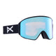 Anon M4 Cylindrical MFI Ski Goggles-Black / Perceive Blue Lens + Perceive Pink Spare Lens-Standard Fit-aussieskier.com