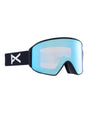 Anon M4 Cylindrical MFI Ski Goggles-Black / Perceive Blue Lens + Perceive Pink Spare Lens-aussieskier.com
