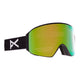 Anon M4 Cylindrical MFI Ski Goggles-Black / Perceive Green Lens + Perceive Pink Spare Lens-Standard Fit-aussieskier.com