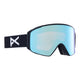 Anon M4S Cylindrical MFI Ski Goggles-Black / Perceive Blue Lens + Perceive Pink Spare Lens-aussieskier.com