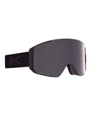 Anon Sync Ski Goggles-Smoke / Perceive Onyx Lens + Perceive Violet Spare Lens-aussieskier.com