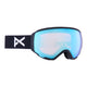 Anon WM1 MFI Womens Ski Goggles-Black / Perceive Blue Lens + Perceive Pink Spare Lens-Standard Fit-aussieskier.com