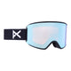 Anon WM3 MFI Womens Low Bridge Fit Ski Goggles-Black / Perceive Blue Lens + Perceive Pink Spare Lens-aussieskier.com