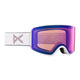 Anon WM3 MFI Womens Ski Goggles-White / Perceive Violet Lens + Perceive Onyx Spare Lens-Standard Fit-aussieskier.com