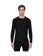 Le Bent Core 200 Mens Crew Base Layer-Small-Black-aussieskier.com
