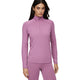 Le Bent Core 260 Midweight Zip Neck Womens Base Layer-Small-Flowering Gum-aussieskier.com