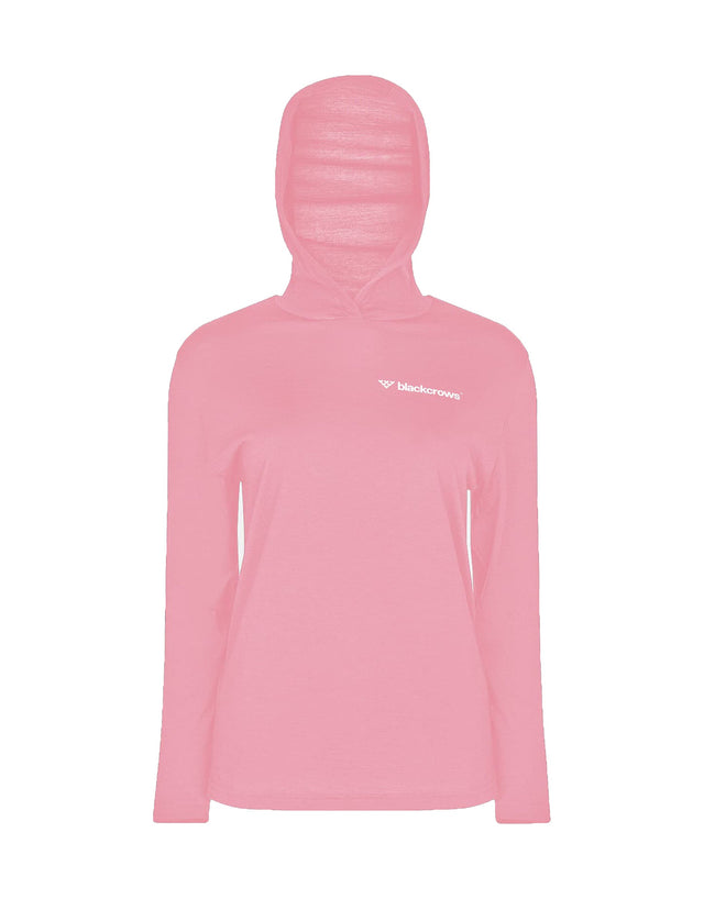 Black Crows Womens Hooded Merino Base Layer-Small-Old Rose-aussieskier.com