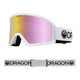 Dragon DX3 Low Bridge Fit Ski Goggles-White / Lumalens Pink Ion Lens-aussieskier.com