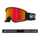 Dragon DXT OTG Low Bridge Fit Ski Goggles-Black / Lumalens Red Ion Lens-aussieskier.com