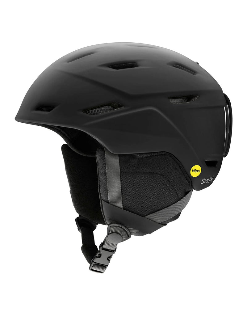Smith Mission MIPS Round Contour Fit Ski Helmet-Small-Matte Black-aussieskier.com