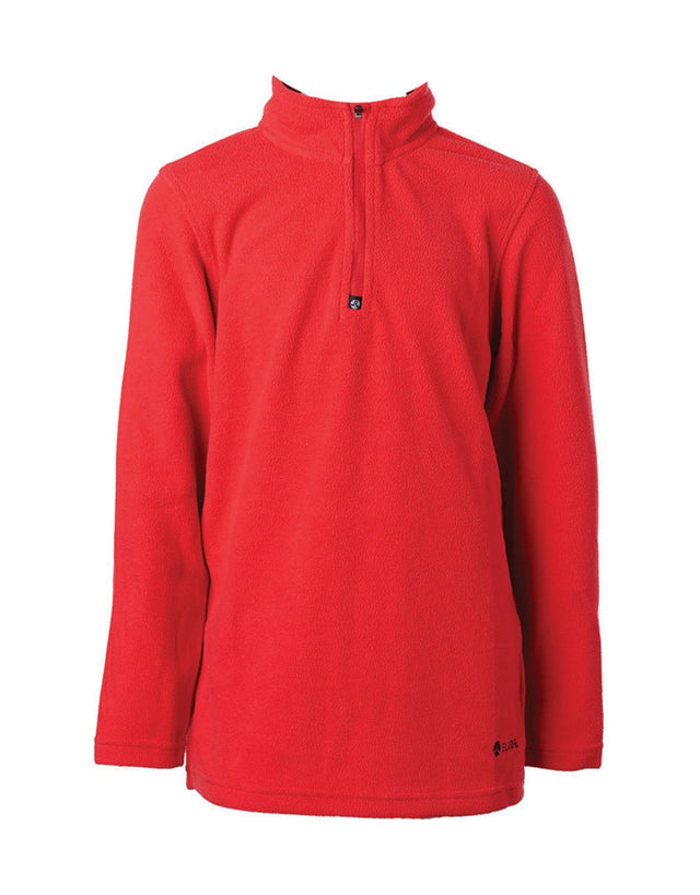 Elude Boys 1/4 Zip Fleece-4-Red-aussieskier.com