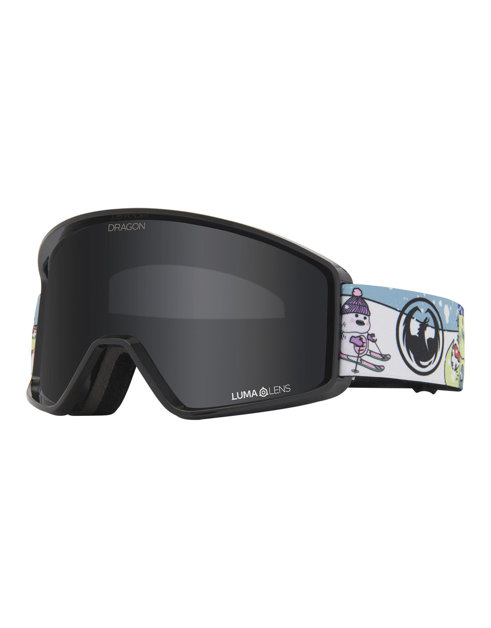 Dragon DXT OTG Ski Goggles-Pow Day / Lumalens Dark Smoke Lens-aussieskier.com