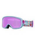 Giro Buster Kids Ski Goggles-Light Harbour Blue / Amber Pink Lens-aussieskier.com