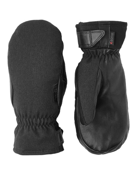 Hestra CZone Primaloft Inverno Womens Mittens-6-Black / Black-aussieskier.com