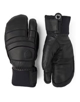 Hestra Leather Fall Line 3 Finger Ski Gloves-7-Black-aussieskier.com