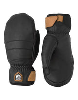 Hestra Womens Leather Fall Line Ski Mittens-6-Black-aussieskier.com