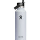 Hydro Flask Standard 21oz Insulated Drink Bottle with Flex Straw Cap (621ml)-White-aussieskier.com