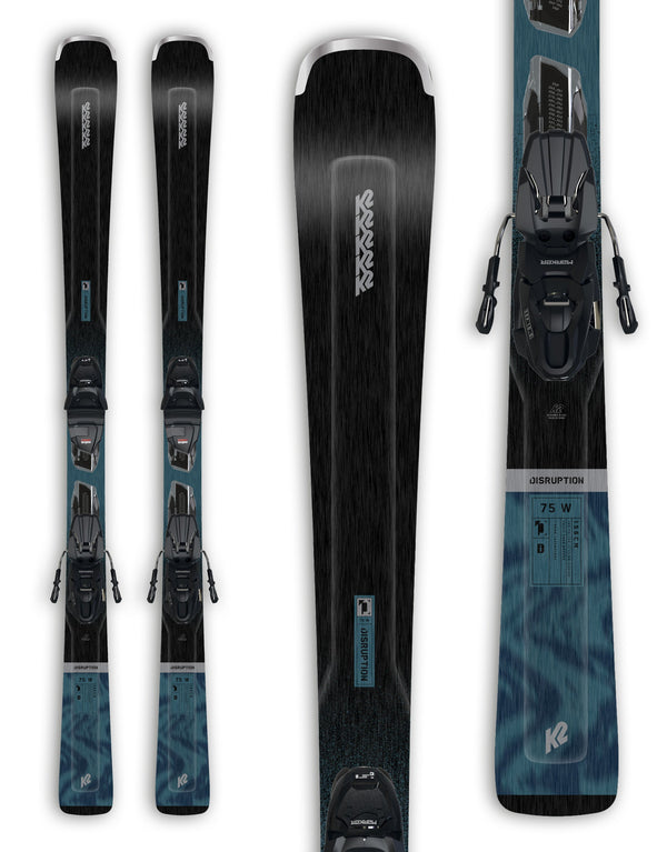 K2 Disruption 75 Alliance Womens Skis + Marker ERP 10 Bindings 2025-aussieskier.com