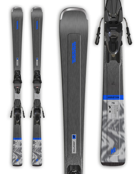 K2 Disruption 76 Skis + Marker M10 Bindings 2025-aussieskier.com