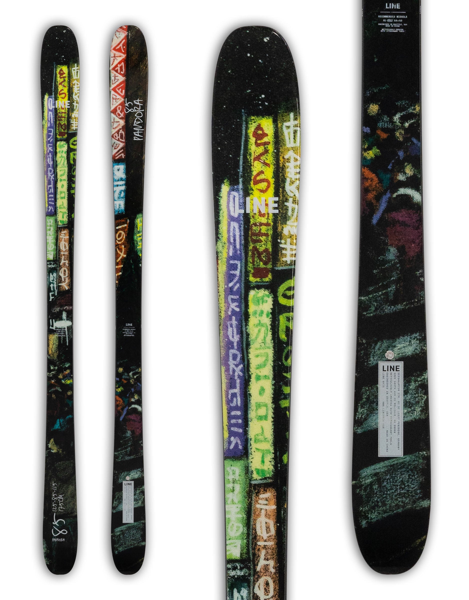 Line Pandora 85 Skis 2027 - Ultimate Freeride | aussieskier.com