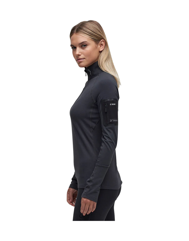 Le Bent Core 260 Midweight Zip Neck Womens Base Layer-aussieskier.com