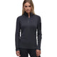 Le Bent Core 260 Midweight Zip Neck Womens Base Layer-Small-Dark Cloud-aussieskier.com