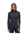 Le Bent Core 260 Midweight Zip Neck Womens Base Layer-Small-Dark Cloud-aussieskier.com