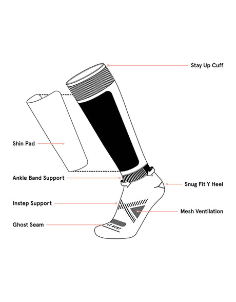 Le Bent Targeted Cushion Ski Socks-aussieskier.com