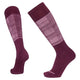 Le Bent Targeted Cushion Ski Socks-Small-Glacier - Mauve Wine-aussieskier.com