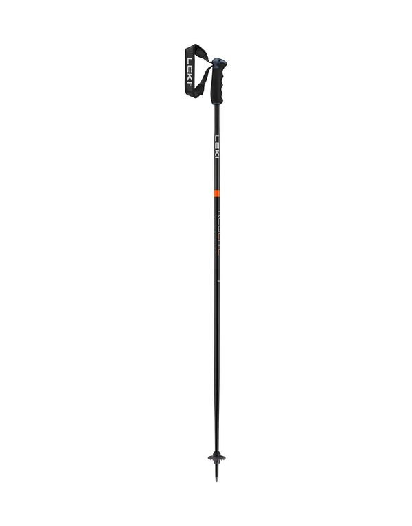 Leki Neolite Airfoil Ski Poles-110-Black / Orange-aussieskier.com