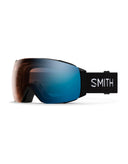 Smith I/O Mag Low Bridge Ski Goggles-Black / Chromapop Pro Photochromic Blue Mirror Lens + Chromapop Storm Blue Sensor Mirror Spare Lens-aussieskier.com