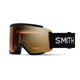 Smith Squad XL Pro Photochromic Ski Goggles-Black / Chromapop Pro Photochromic Gold Mirror Lens-aussieskier.com