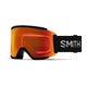 Smith Squad XL Ski Goggles-Black / Chromapop Everyday Red Mirror Lens + Chromapop Storm Yellow Flash Spare Lens-aussieskier.com