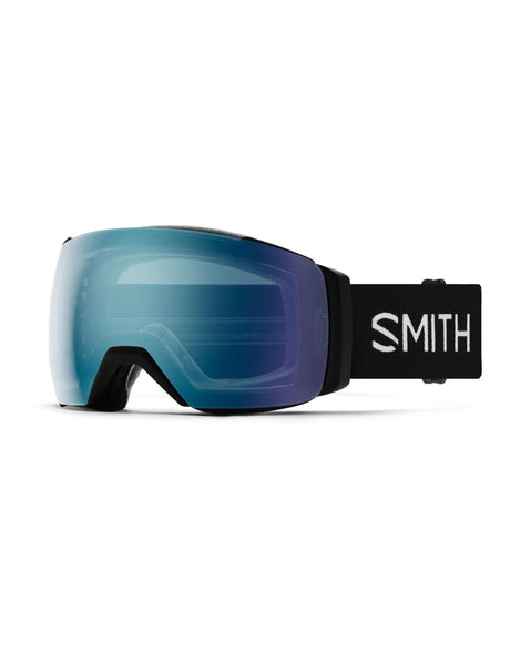 Smith I/O Mag XL Ski Goggles-Black / Chromapop Everyday Blue Mirror Lens + Chromapop Storm Blue Sensor Spare Lens-aussieskier.com