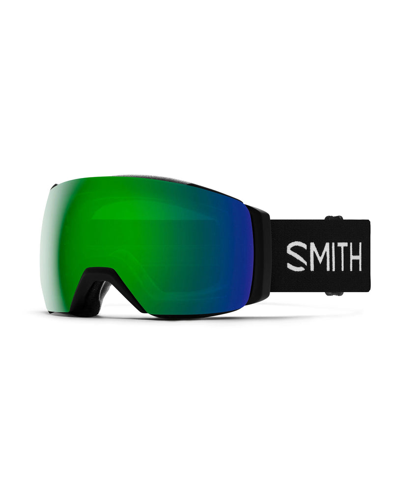 Smith I/O Mag XL Ski Goggles-Black / Chromapop Sun Green Mirror Lens + Chromapop Storm Rose Flash Spare Lens-aussieskier.com