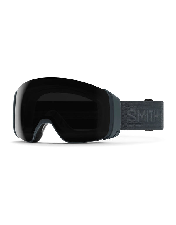 Smith 4D Mag Ski Goggles-Slate / Chromapop Sun Black Lens + Chromapop Storm Blue Sensor Mirror Spare Lens-aussieskier.com