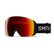 Smith 4D Mag XL Ski Goggles-Black / Chromapop Sun Red Mirror Lens + Chromapop Storm Yellow Flash Spare Lens-aussieskier.com