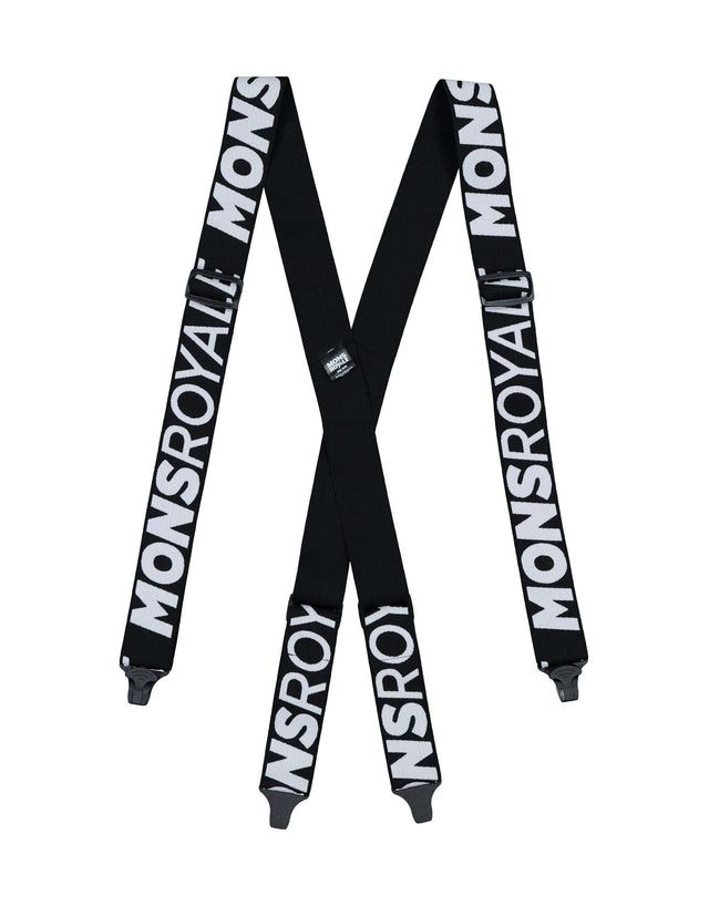 Mons Royale Afterbang Suspenders-Black / White-aussieskier.com