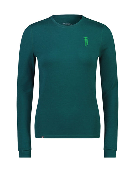 Mons Royale Cascade LS Womens Thermal Top-Small-Evergreen-aussieskier.com