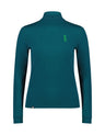 Mons Royale Cascade Mock Neck Womens Thermal Top-Small-Evergreen-aussieskier.com