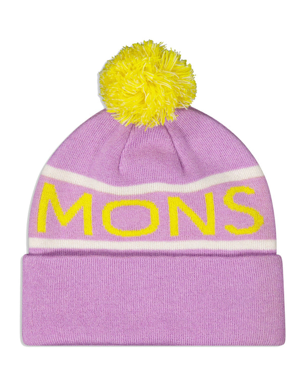 Mons Royale McCloud Pom Pom Merino Beanie-Orchid Sun-aussieskier.com