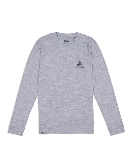 Mons Royale Mens Icon Long Sleeve Base Layer-Small-Grey Heather-aussieskier.com