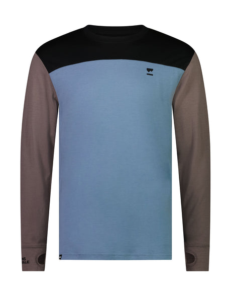 Mons Royale Mens Yotei Tech Long Sleeve Base Layer-Small-Blue Dust-aussieskier.com