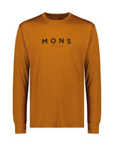 Mons Royale Mens Yotei Tech Long Sleeve Base Layer-Small-Classic Copper-aussieskier.com