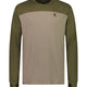 Mons Royale Mens Yotei Tech Long Sleeve Base Layer-Small-Dark Olive / Walnut-aussieskier.com