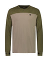 Mons Royale Mens Yotei Tech Long Sleeve Base Layer-Small-Dark Olive / Walnut-aussieskier.com