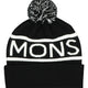 Mons Royale Pom Pom Beanie-Black / White-aussieskier.com