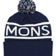 Mons Royale Pom Pom Beanie-Navy / White-aussieskier.com