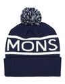 Mons Royale Pom Pom Beanie-Navy / White-aussieskier.com